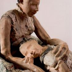 Voglia di coccole – terracotta policroma, 2006
