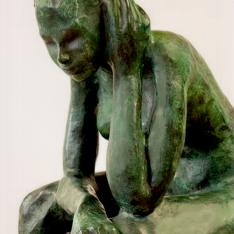 Figura assorta, particolare – bronzo, 2003 
