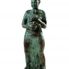 Maternità- bronzo, 2004 (presso Fondazione S. Giuseppe, Palazzo Soleri Rimini)